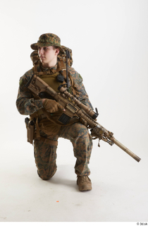  Photos Casey Schneider Trooper Pose 3 holding gun kneeling whole body 0001.jpg